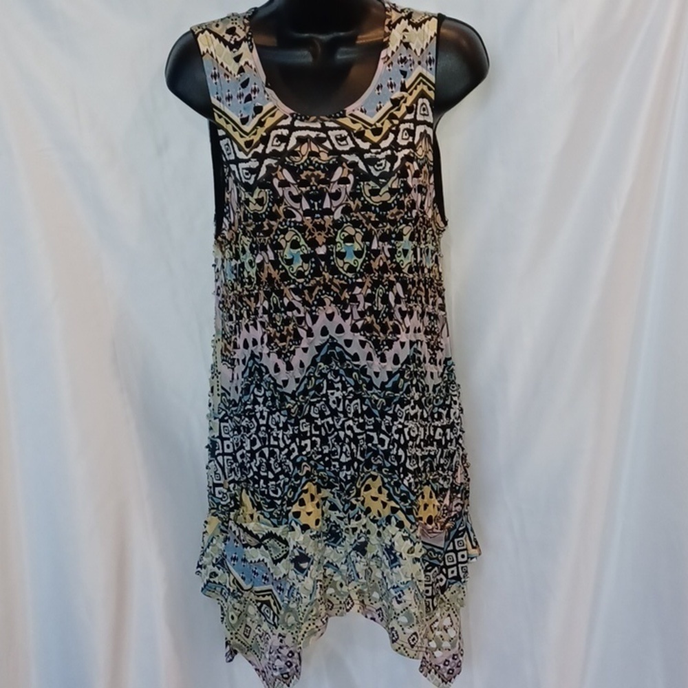 RADZOLI Black cutout Dress Asymmetric Hem Mini Womens Size S